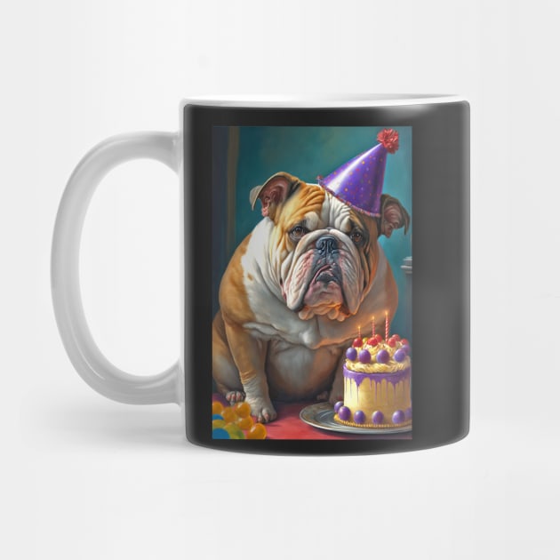 English Bulldog Birthday Card #2 by candiscamera